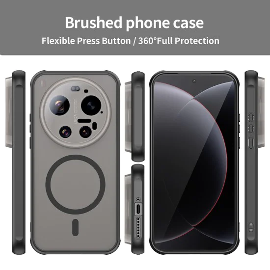 Калъф за Xiaomi 17 Ultra - HaloFrost II MagSafe - Techsuit - Черен
