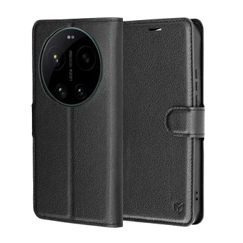 Калъф за Xiaomi 17 Ultra - Leather Folio - Techsuit - Черен