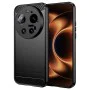 Калъф за Xiaomi 17 Ultra - Techsuit Carbon Silicone - Черен