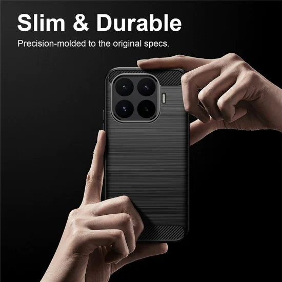 Калъф за Xiaomi 17T - Carbon Silicone - Techsuit - Черен