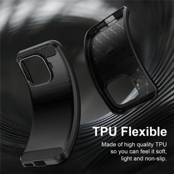 Калъф за Xiaomi 17T - Carbon Silicone - Techsuit - Син