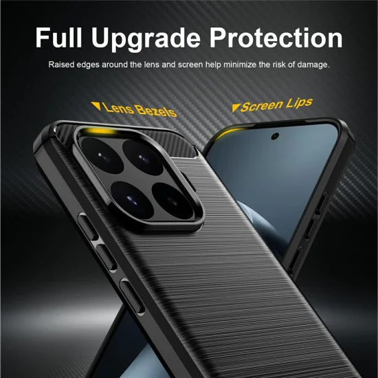 Калъф за Xiaomi 17T - Carbon Silicone - Techsuit - Син