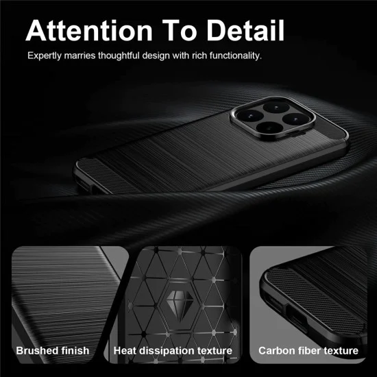 Калъф за Xiaomi 17T - Carbon Silicone - Techsuit - Син