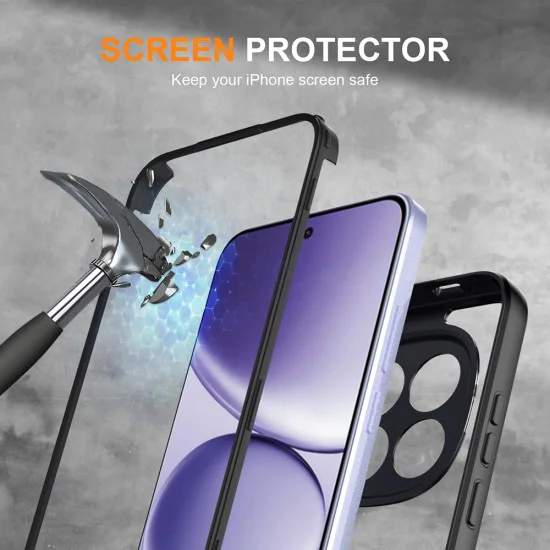 Калъф за Xiaomi 17T - ColorVerse 360 Series + протектор - Techsuit - Черен