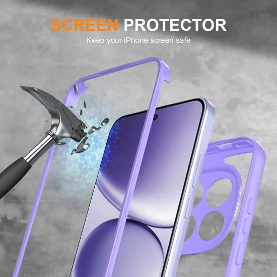Калъф за Xiaomi 17T - ColorVerse 360 Series + протектор - Techsuit - Лилав