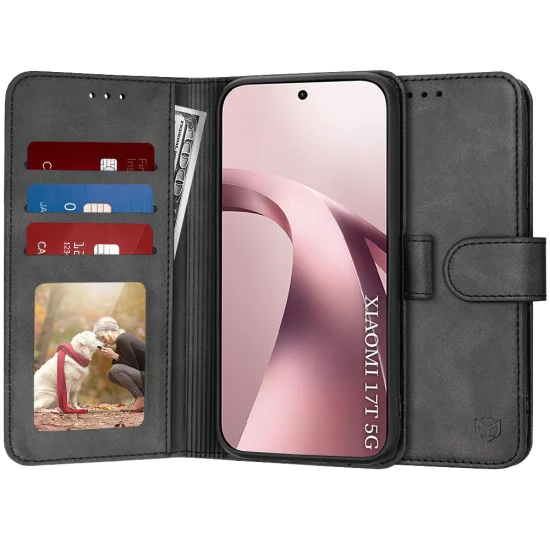 Калъф за Xiaomi 17T - Diary Book - Techsuit - Черен
