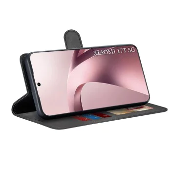 Калъф за Xiaomi 17T - Diary Book - Techsuit - Черен
