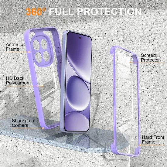 Калъф за Xiaomi 17T Pro - ColorVerse 360 Series + протектор - Techsuit - Лилав