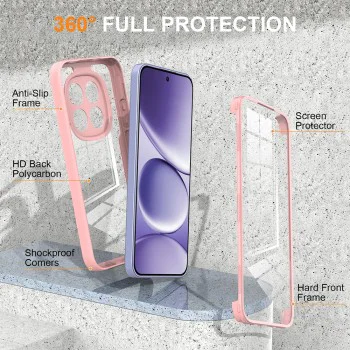 Калъф за Xiaomi 17T Pro - ColorVerse 360 Series + протектор - Techsuit - Розов