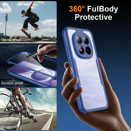 Калъф за Xiaomi 17T Pro - ColorVerse 360 Series + протектор - Techsuit - Син
