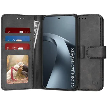Калъф за Xiaomi 17T Pro - Diary Book - Techsuit - Черен