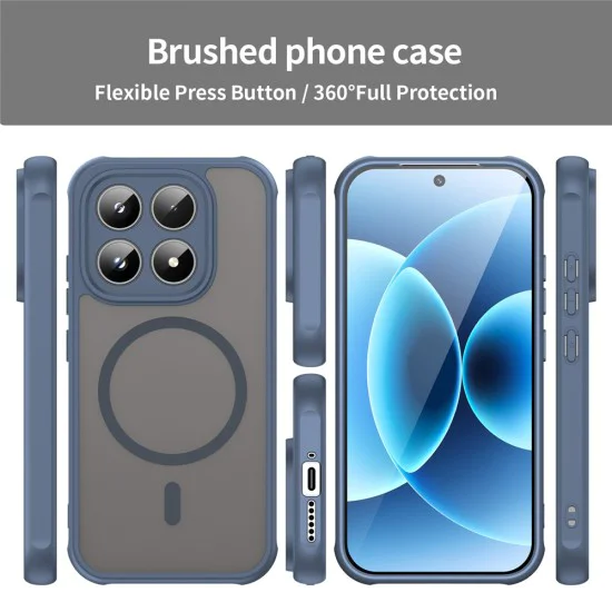 Калъф за Xiaomi 17T Pro - HaloFrost II MagSafe - Techsuit - Син (Navy Blue)