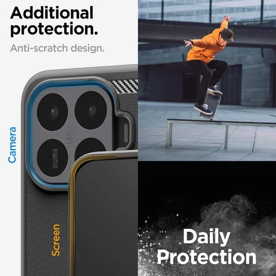 Калъф за Xiaomi 17T - Rugged Armor (ACS11870) - Spigen - Черен