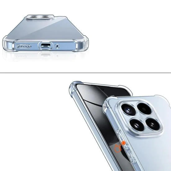 Калъф за Xiaomi 17T - Shockproof Clear Silicone - Techsuit - Прозрачен