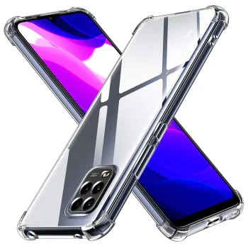 Калъф за Xiaomi Mi 10 Lite - Удароустойчив Прозрачен Силиконов - Прозрачен