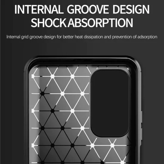 Калъф за Xiaomi Mi 10T 5G / Mi 10T Pro 5G - Carbon Silicone - Черен