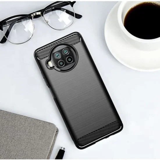 Калъф за Xiaomi Mi 10T Lite 5G - Carbon Silicone - Черен