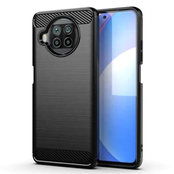 Калъф за Xiaomi Mi 10T Lite 5G - Carbon Silicone - Черен
