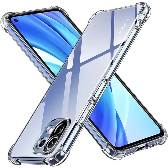 Калъф за Xiaomi Mi 11 Lite 4G / Mi 11 Lite 5G / 11 Lite 5G NE - Удароустойчив прозрачен силикон - Прозрачен