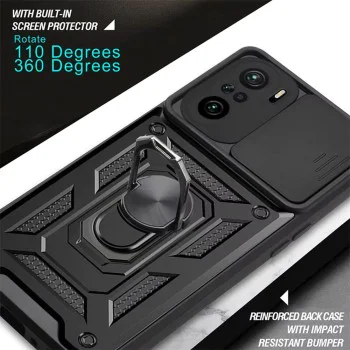 Калъф за Xiaomi Mi 11i / Poco F3 - CamShield Series - черен