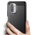 Калъф за Xiaomi Mi 11i / Poco F3 - Carbon Silicone - Черен