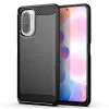 Калъф за Xiaomi Mi 11i / Poco F3 - Carbon Silicone - Черен