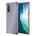 Калъф за Xiaomi Mi 11i / Poco F3 - Techsuit - Удароустойчив Clear Silicone - Опушено Черен