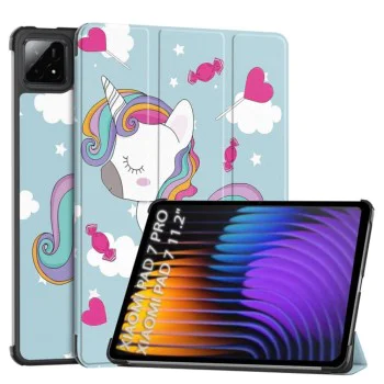 Калъф за Xiaomi Pad 7 / 7 Pro - Techsuit FoldPro - Еднорог