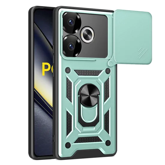 Калъф за Xiaomi Poco F6 - CamShield Series - Зелен