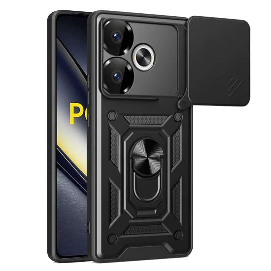 Калъф за Xiaomi Poco F6 - CamShield Series - черен