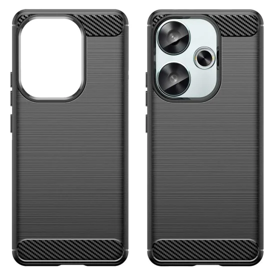 Калъф за Xiaomi Poco F6 - Carbon Silicone - Blue