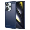 Калъф за Xiaomi Poco F6 - Carbon Silicone - Blue