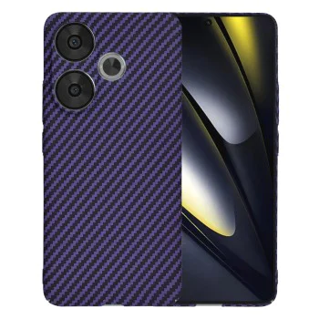 Калъф за Xiaomi Poco F6 - Carbonite FiberShell - Лилав