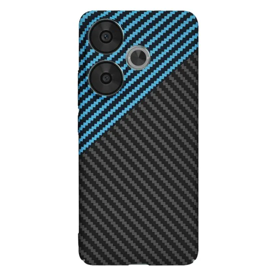 Калъф за Xiaomi Poco F6 - Carbonite FiberShell - Techsuit - Син