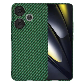 Калъф за Xiaomi Poco F6 - Carbonite FiberShell - Зелен