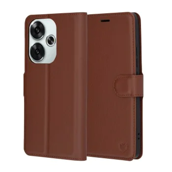 Калъф за Xiaomi Poco F6 - Кожено Протектор - Кафяв