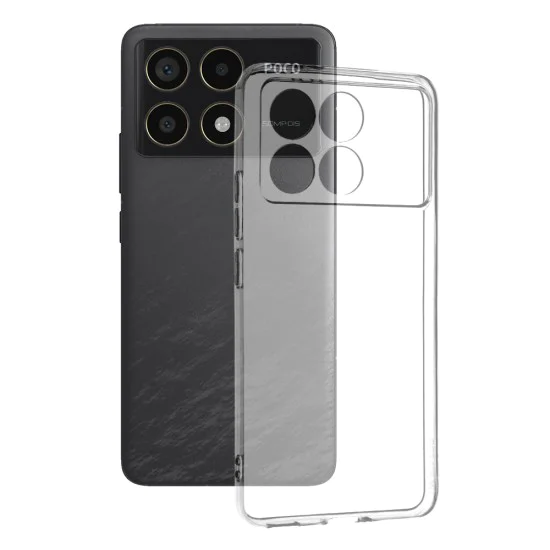Калъф за Xiaomi Poco F6 Pro - Безцветен Силиконов - Прозрачен