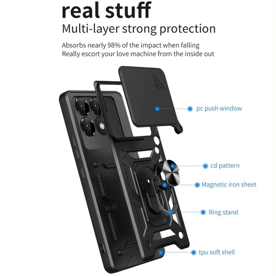 Калъф за Xiaomi Poco F6 Pro - CamShield Series - Зелен
