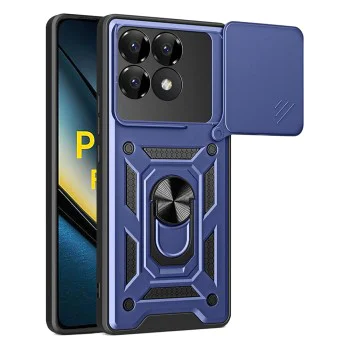 Калъф за Xiaomi Poco F6 Pro - CamShield Series - син