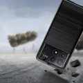 Калъф за Xiaomi Poco F6 Pro - Carbon Silicone - Син