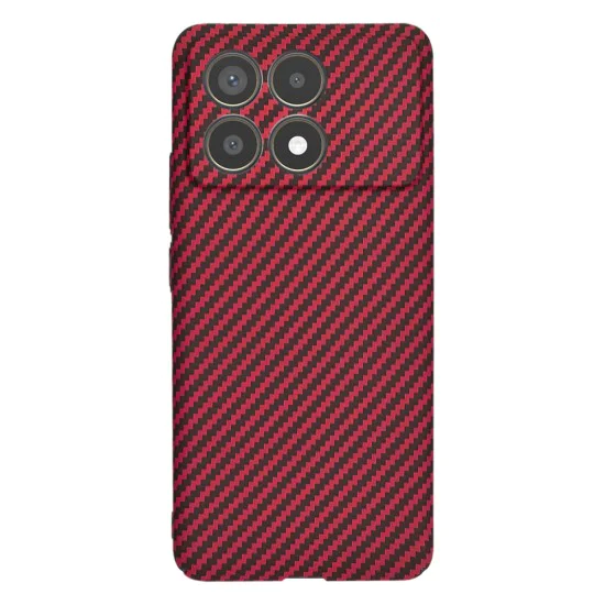 Калъф за Xiaomi Poco F6 Pro - Carbonite FiberShell - Червен