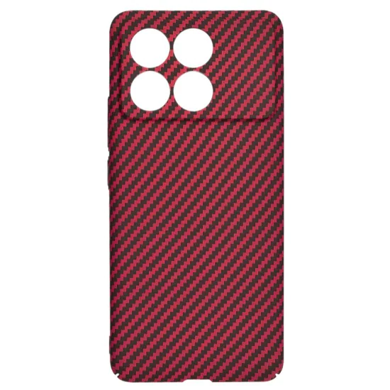 Калъф за Xiaomi Poco F6 Pro - Carbonite FiberShell - Червен