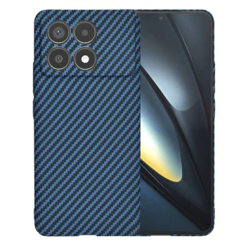 Калъф за Xiaomi Poco F6 Pro - Carbonite FiberShell - Cyan