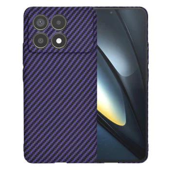 Калъф за Xiaomi Poco F6 Pro - Carbonite FiberShell - Лилав