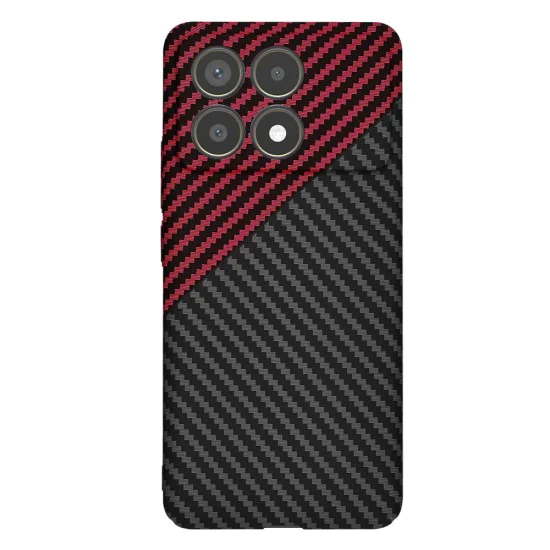 Калъф за Xiaomi Poco F6 Pro - Carbonite FiberShell - Red Vortex