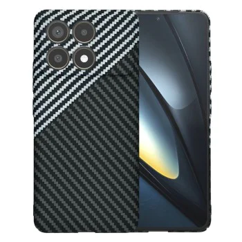 Калъф за Xiaomi Poco F6 Pro - Carbonite FiberShell - Stealth Gray