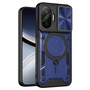 Калъф за Xiaomi Poco F7 - CamGuard Pro - Techsuit - Син