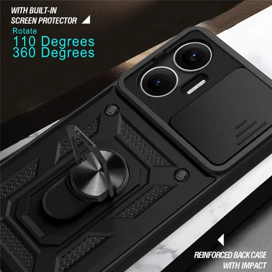 Калъф за Xiaomi Poco F7 - CamShield Series - черен