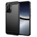 Калъф за Xiaomi Poco F7 - Carbon Silicone - Черен