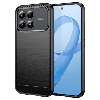 Калъф за Xiaomi Poco F8 Pro - Techsuit Carbon Silicone - Черен